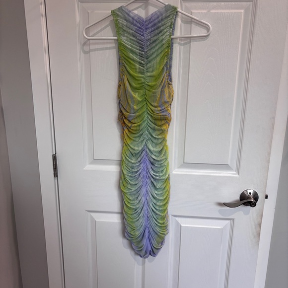 AFRM Helsa Ruched Mini Dress - Picture 6 of 8